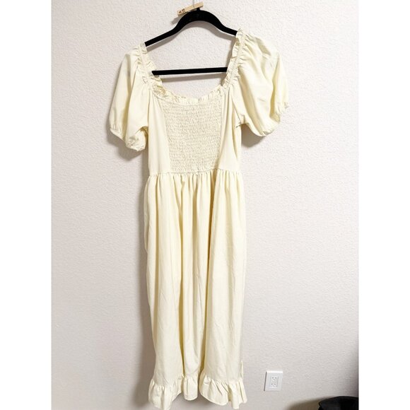 Scarlet Darkness Renaissance Corset Dress Cottagecore Ruffle Ruched Drawstring S - Picture 3 of 7